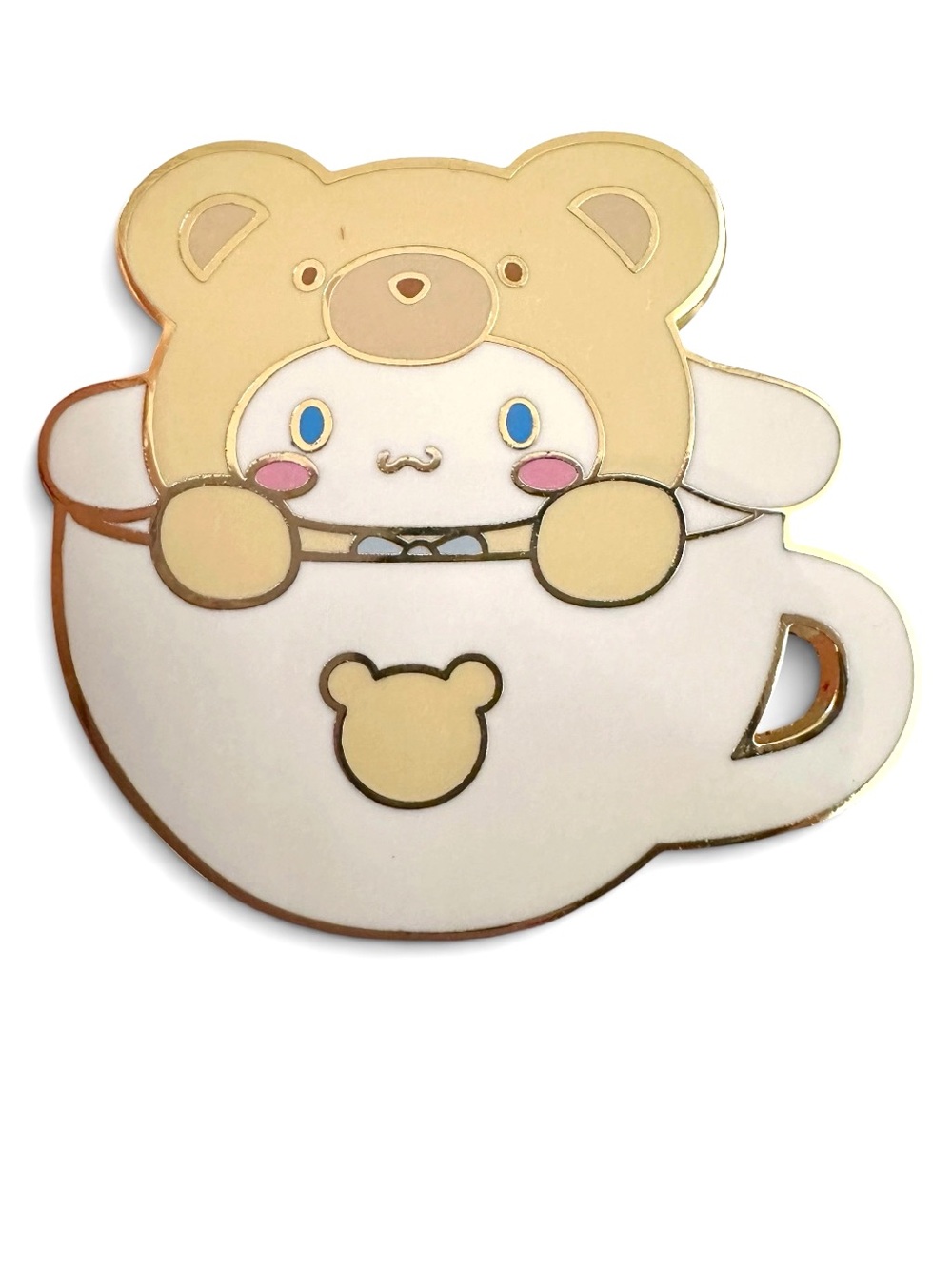Cinnamoroll Latte Bear Enamel Pin Sanrio Hello Kitty Jewelry